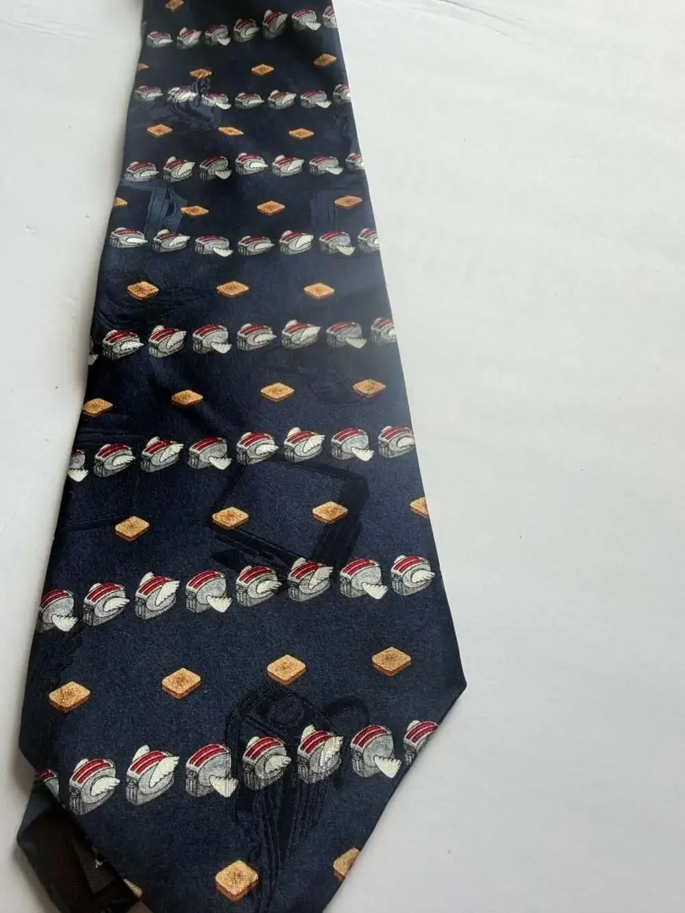 After Dark Flying Toasters Pattern Men's 100% Silk Necktie